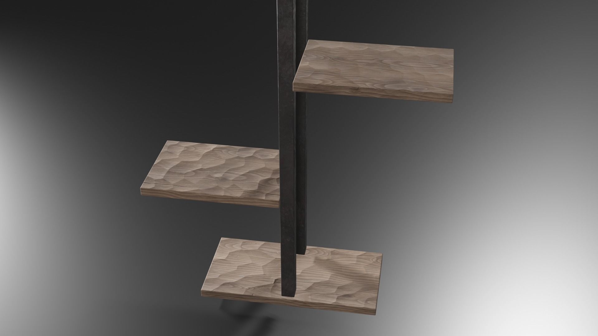 Modern Shelf Design for Flowers Free 3D model_7