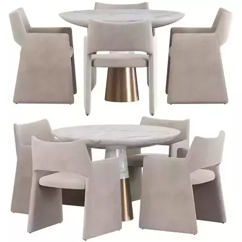 FOLEY FAUX MOHAIR dining table