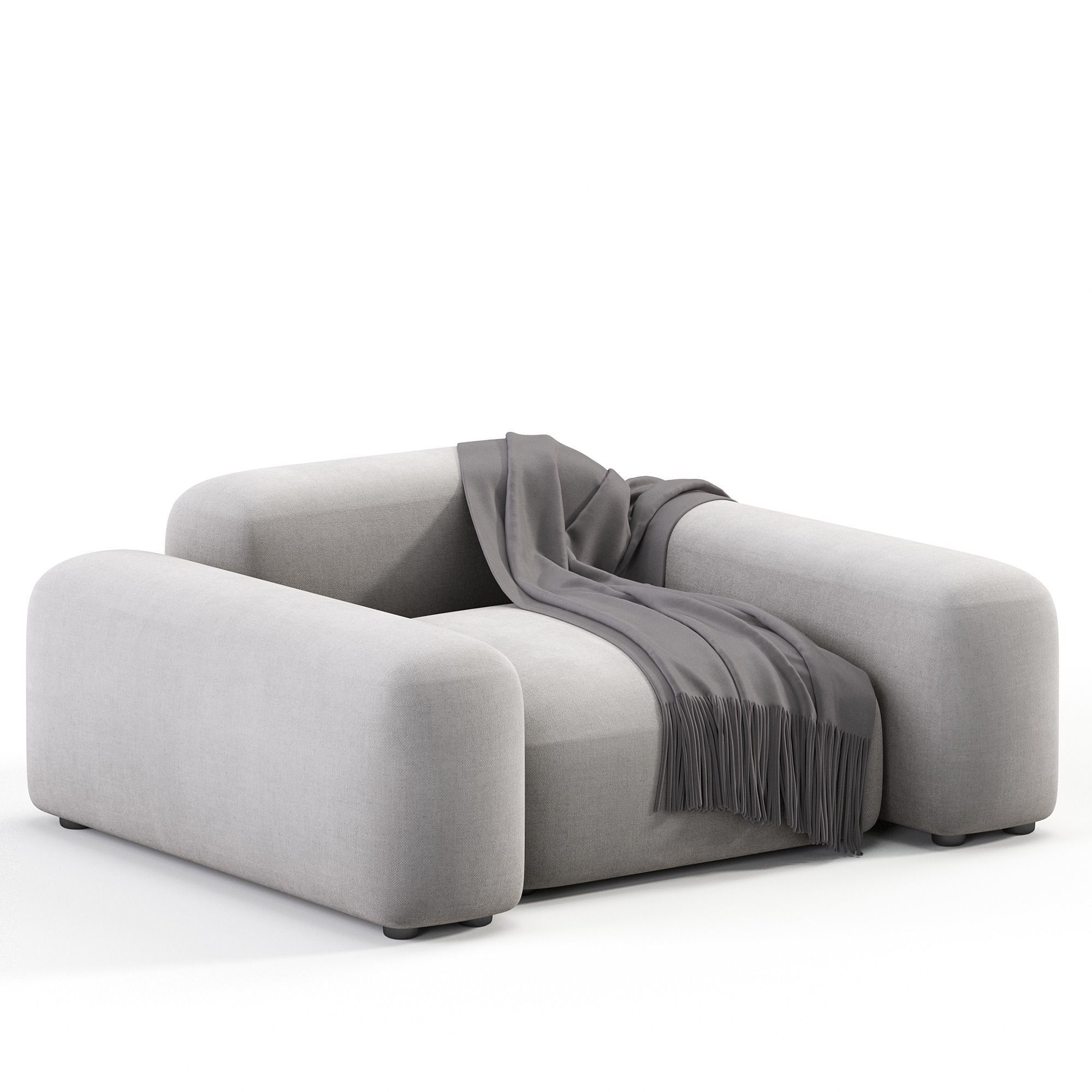  Customizable Armchair Lapis E010 3D model_3