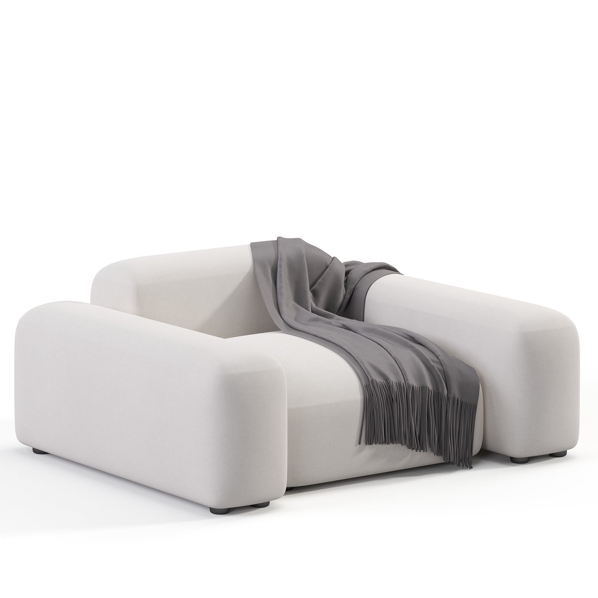  Customizable Armchair Lapis E010 3D model_4