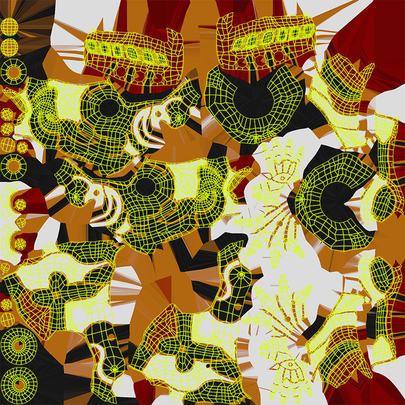 Low Poly - Cyborg Santrasa Low-poly 3D model_14