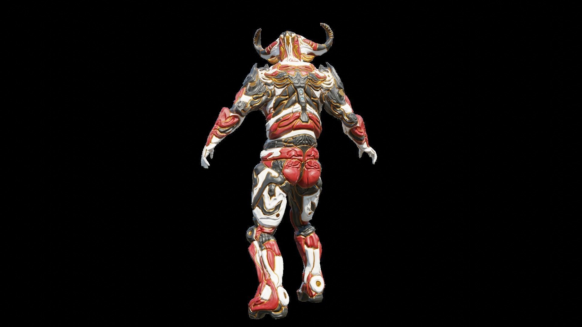 Low Poly - Cyborg Santrasa Low-poly 3D model_4