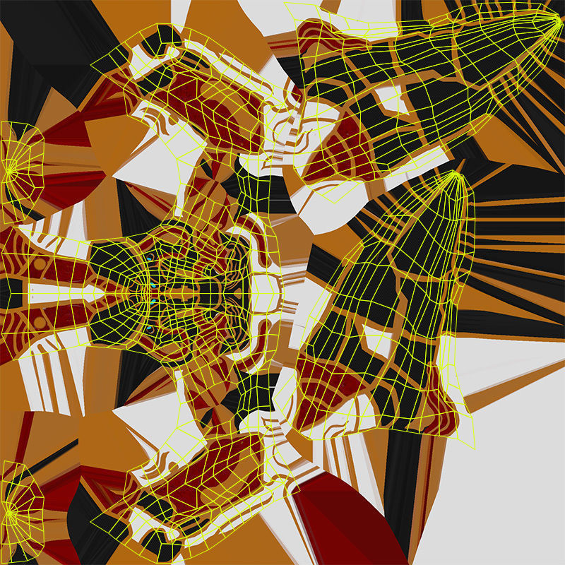 Low Poly - Cyborg Santrasa Low-poly 3D model_15