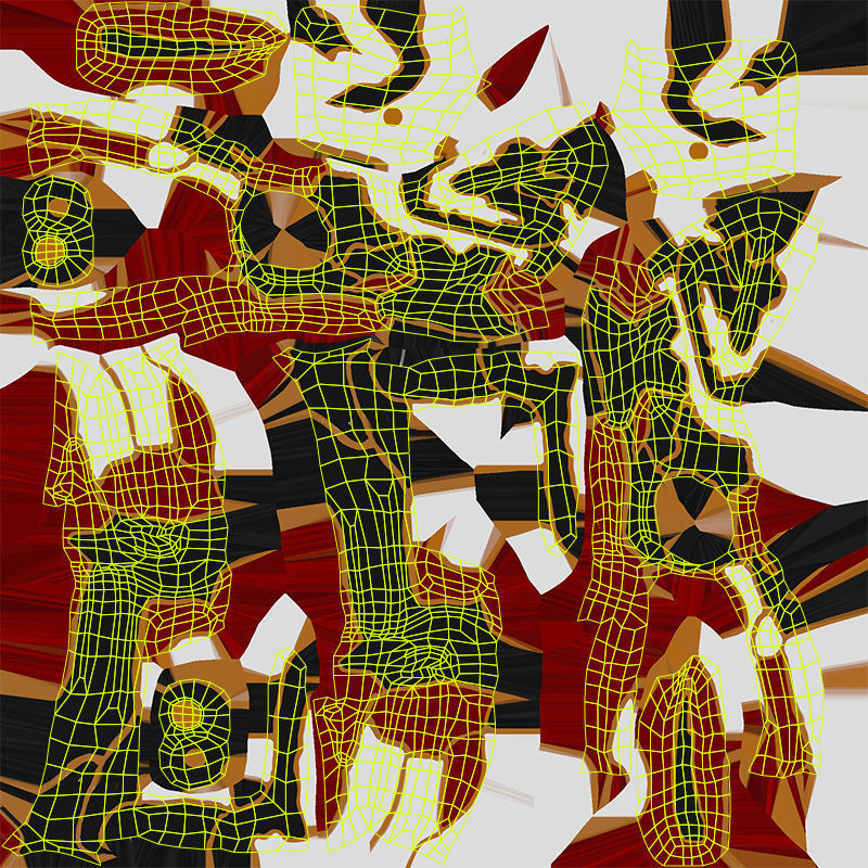 Low Poly - Cyborg Santrasa Low-poly 3D model_16