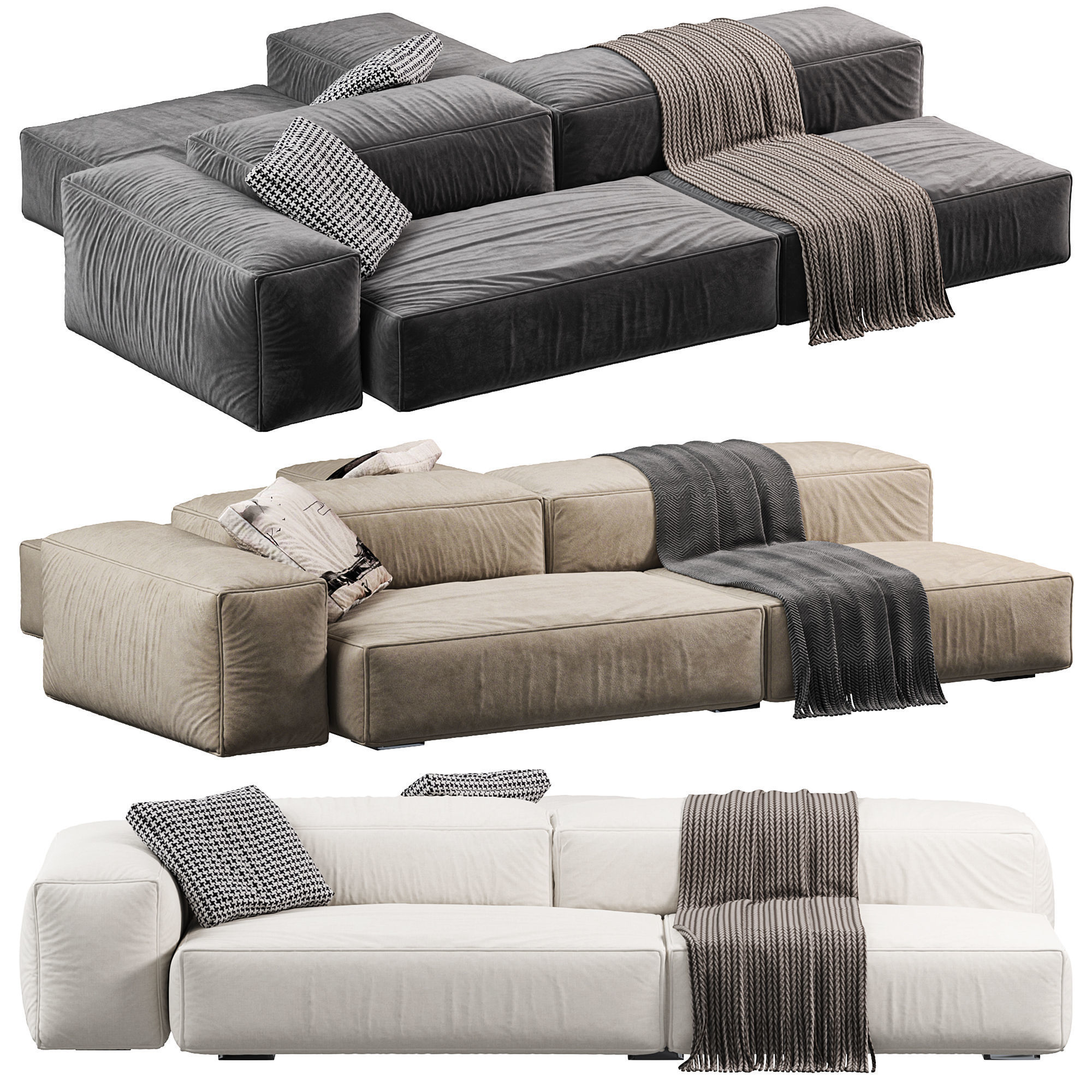  Living Sofa 3D model_1