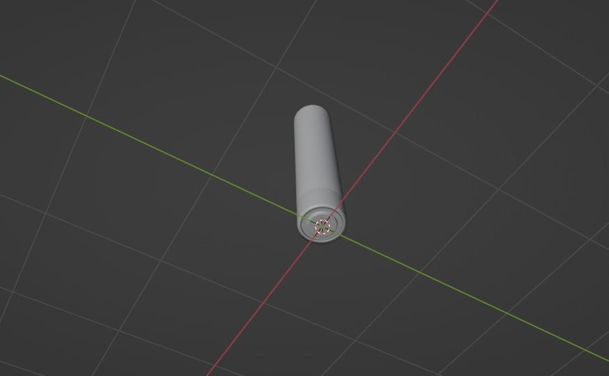 Battery Low-poly 3D model_5