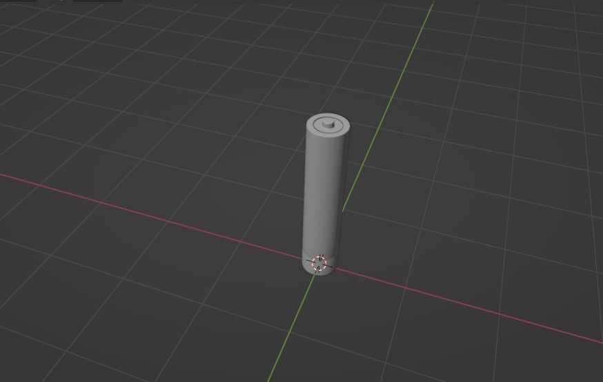 Battery Low-poly 3D model_3