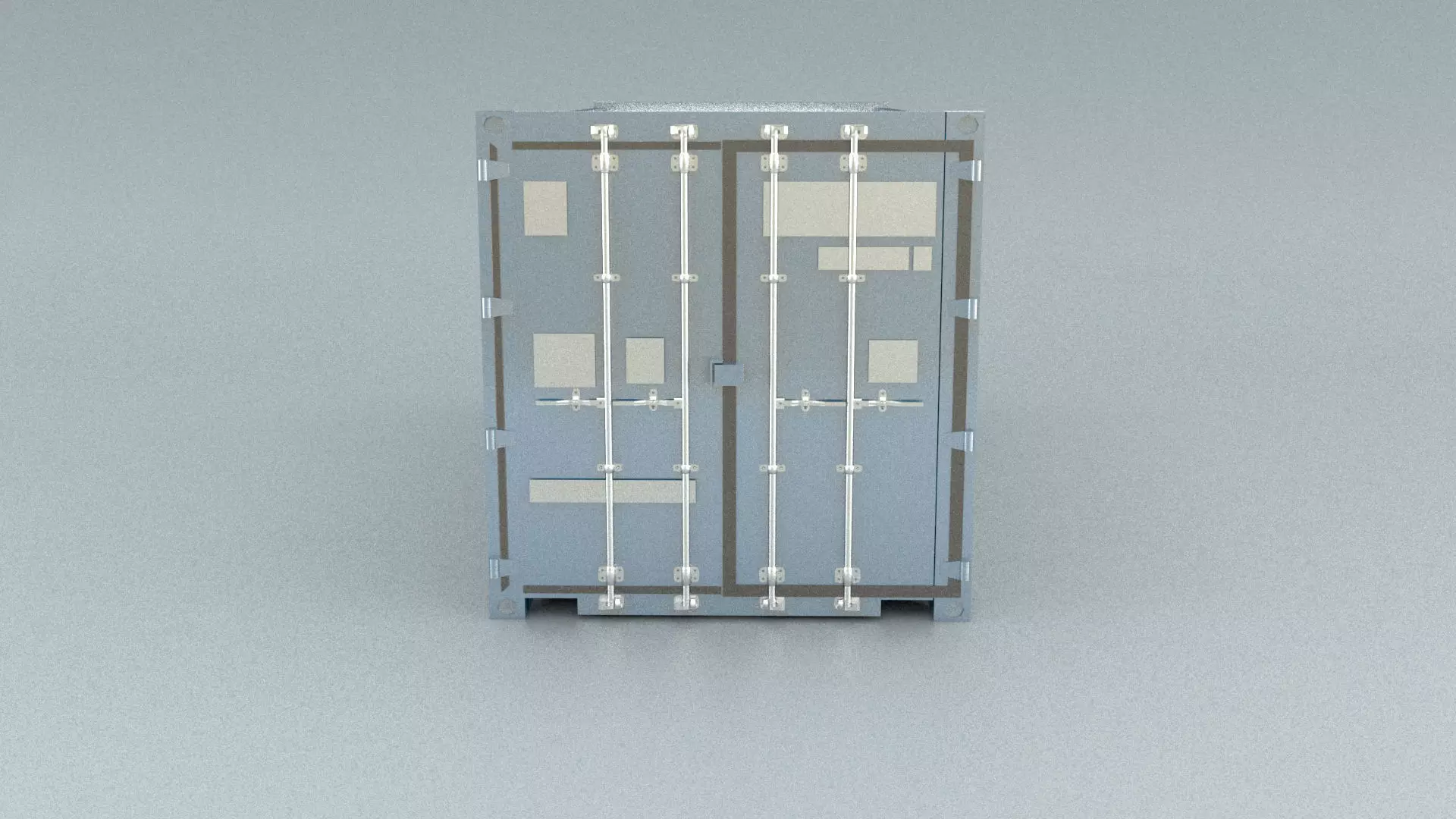 laos Shipping Container Low-poly 3D model
