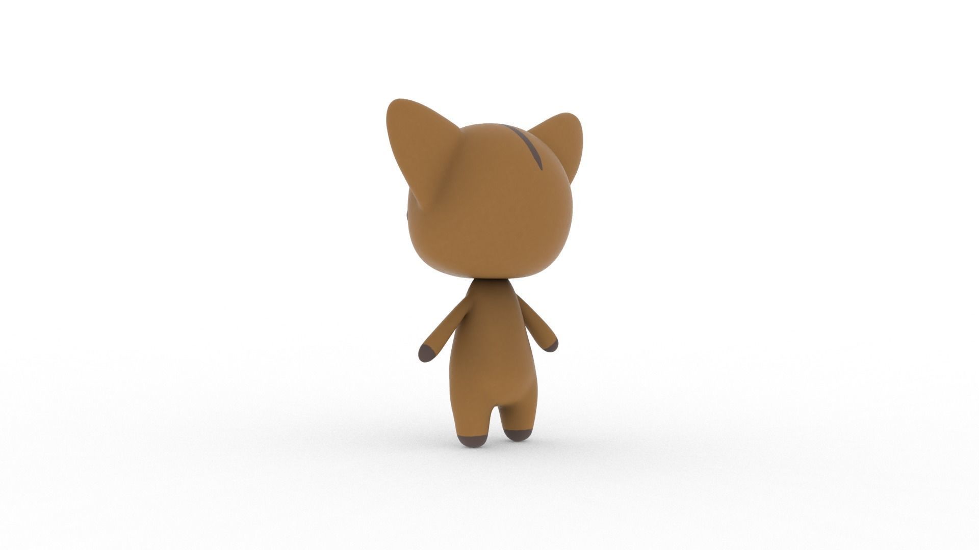 Cartoon Fox v002 character 3D model_5
