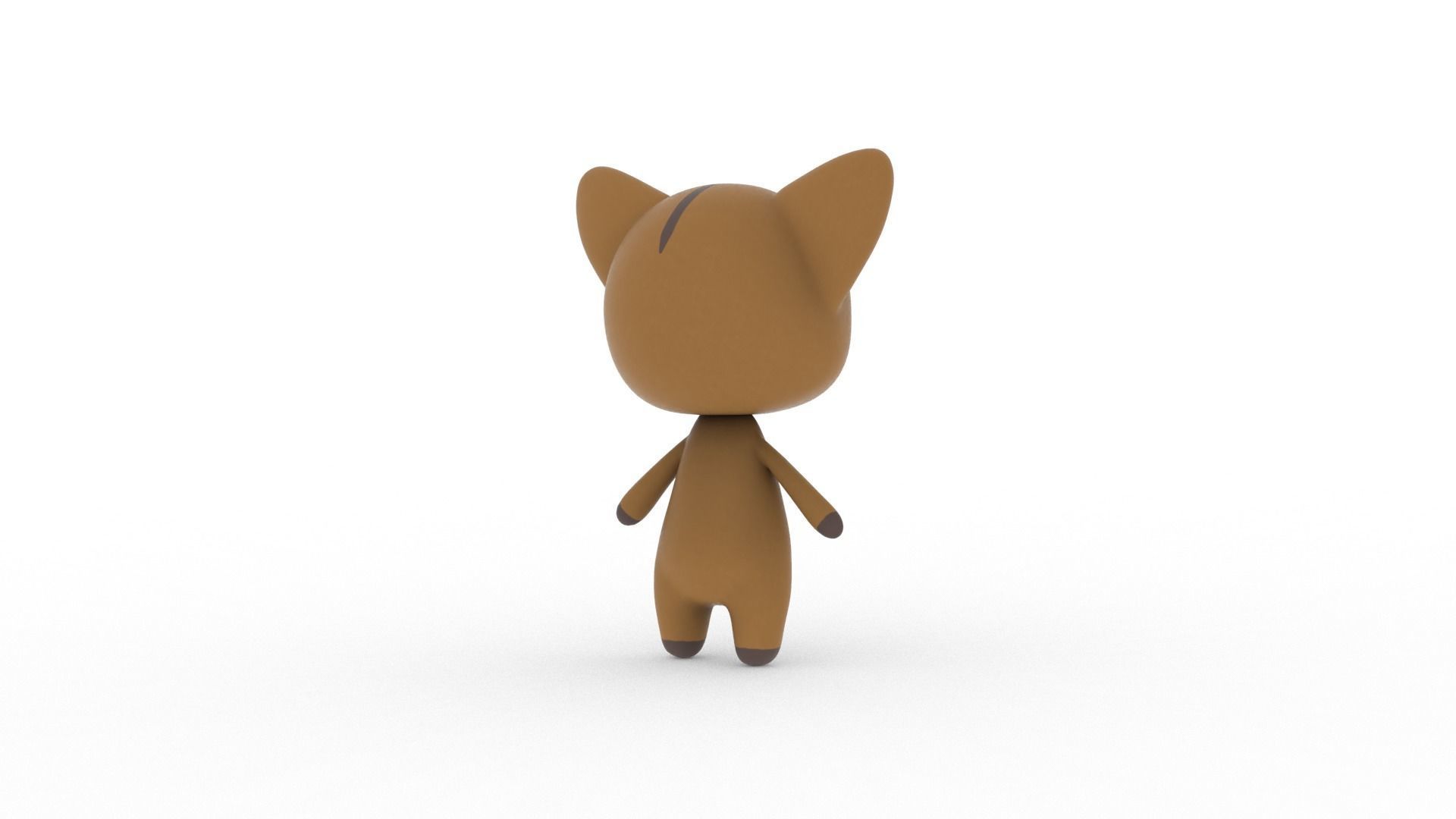 Cartoon Fox v002 character 3D model_8