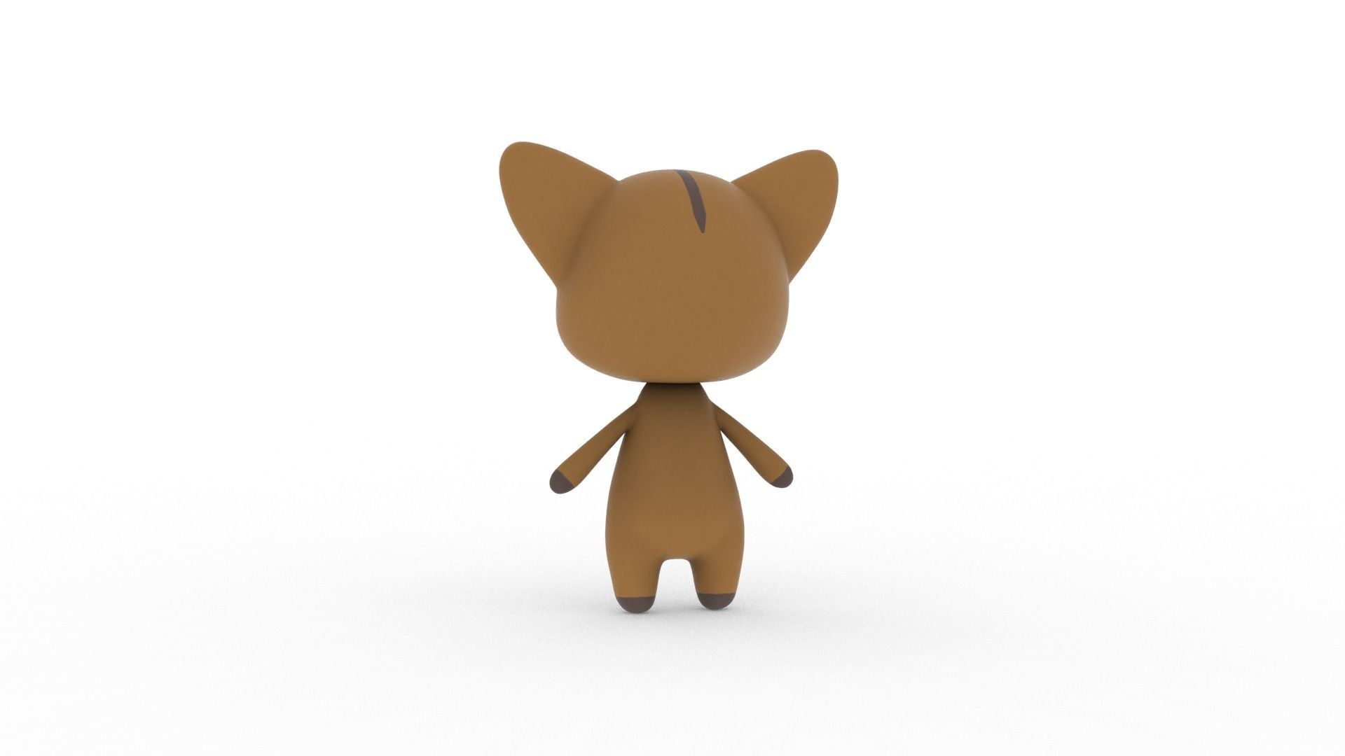 Cartoon Fox v002 character 3D model_6