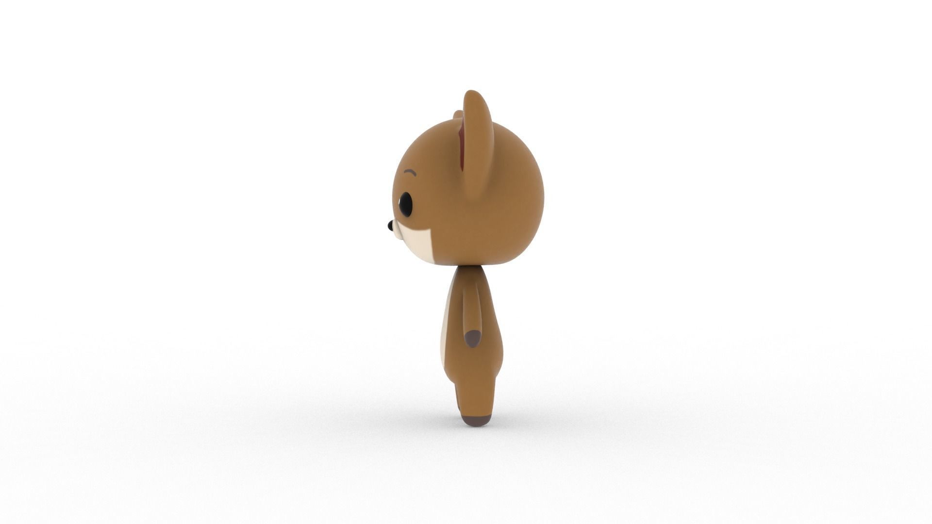 Cartoon Fox v002 character 3D model_3