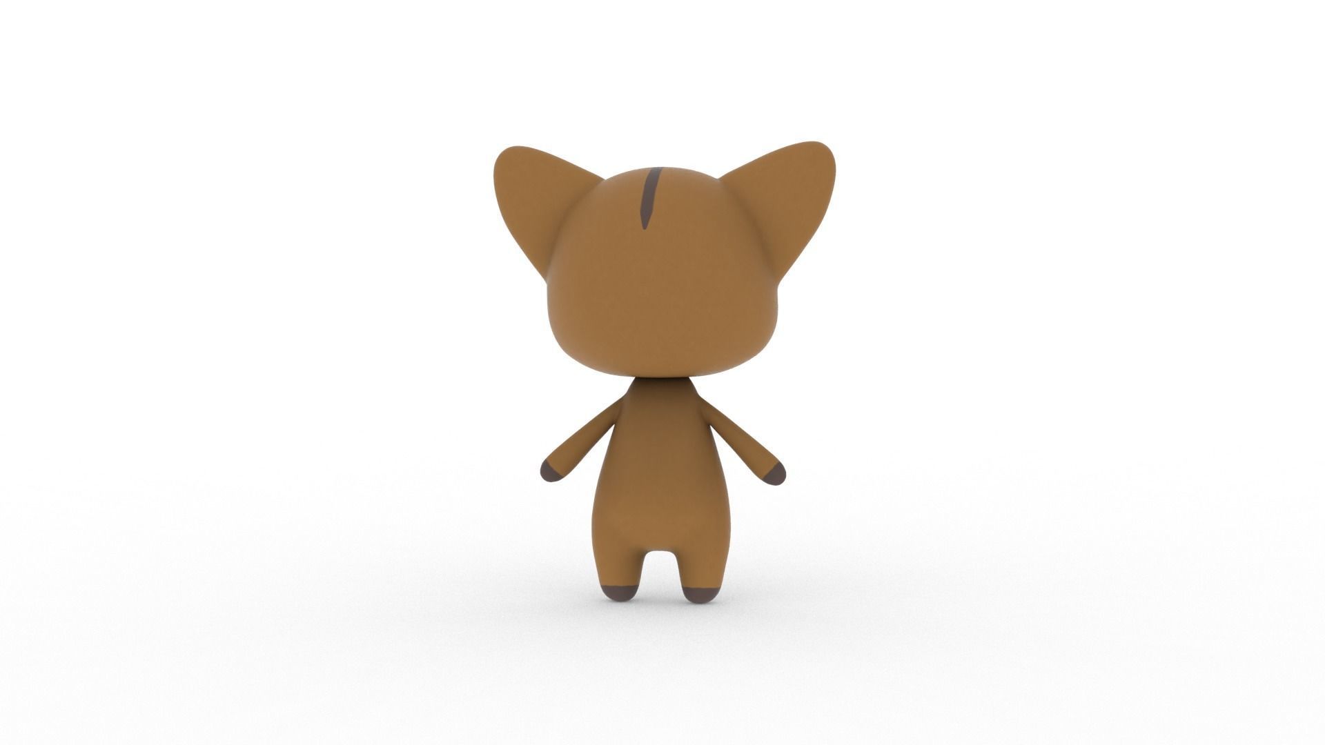 Cartoon Fox v002 character 3D model_7
