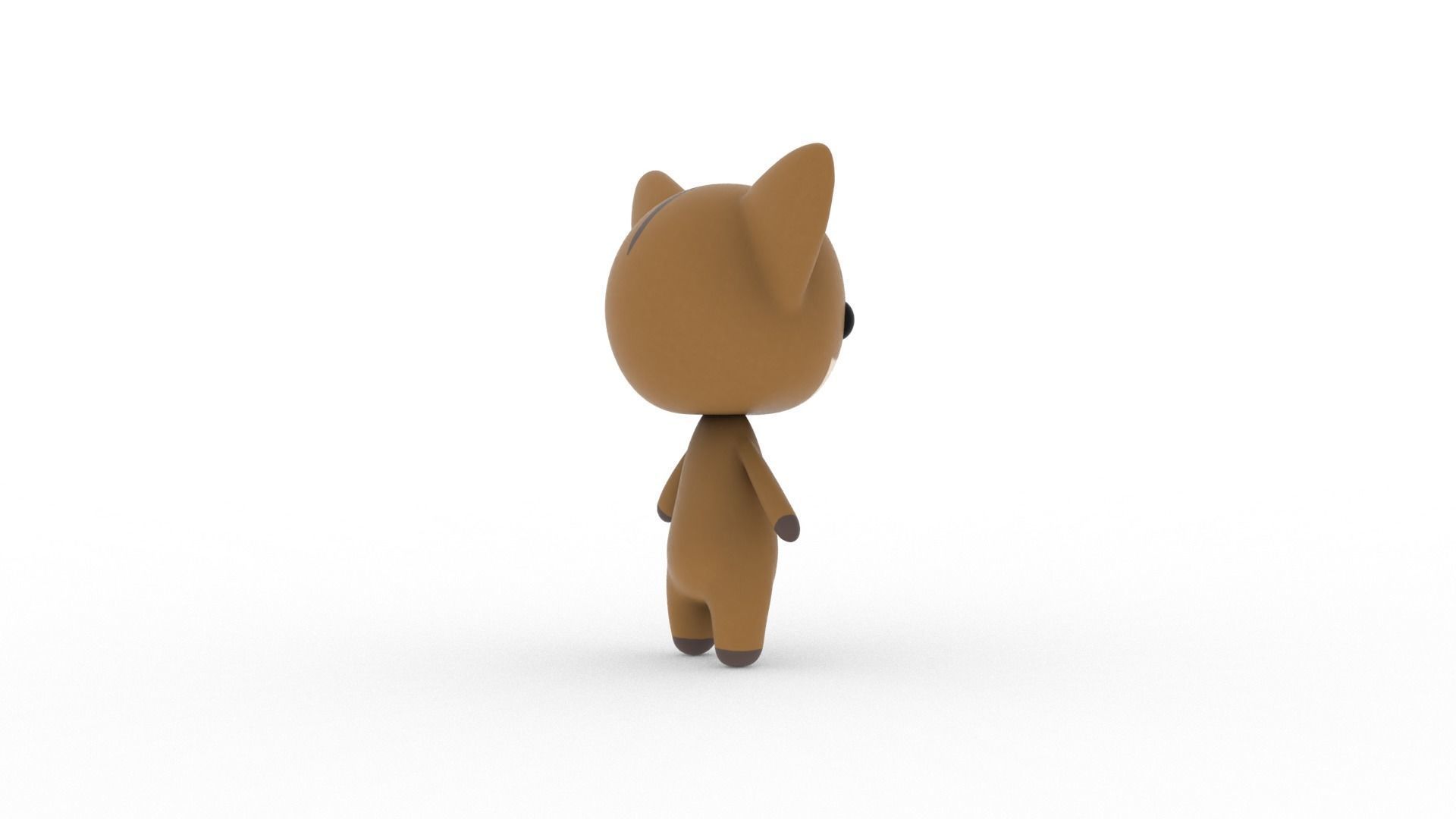 Cartoon Fox v002 character 3D model_9