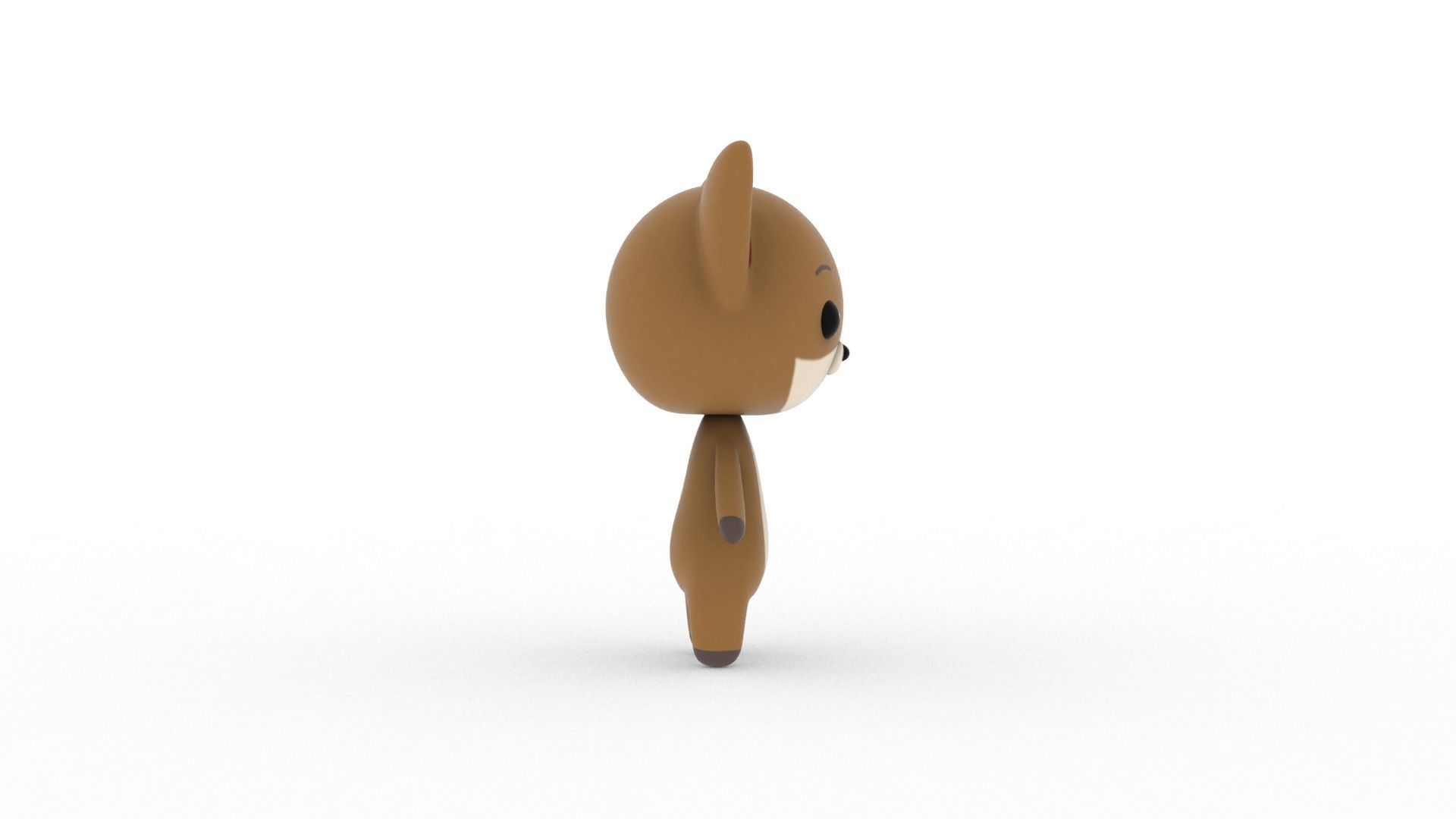 Cartoon Fox v002 character 3D model_10