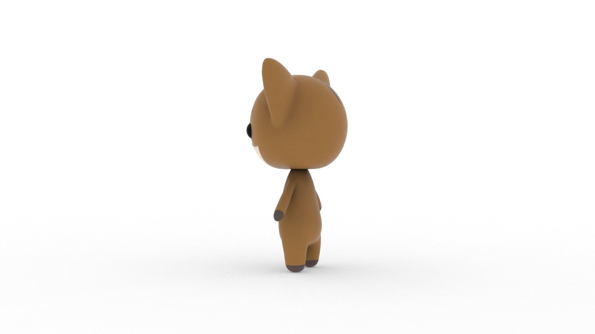 Cartoon Fox v002 character 3D model_4