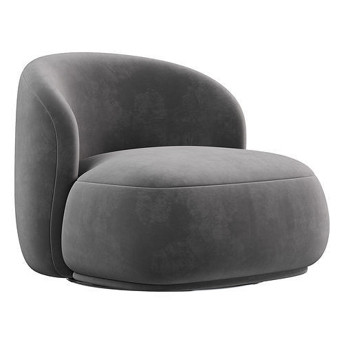 Swivel armchairs LISETTE 3D model 3