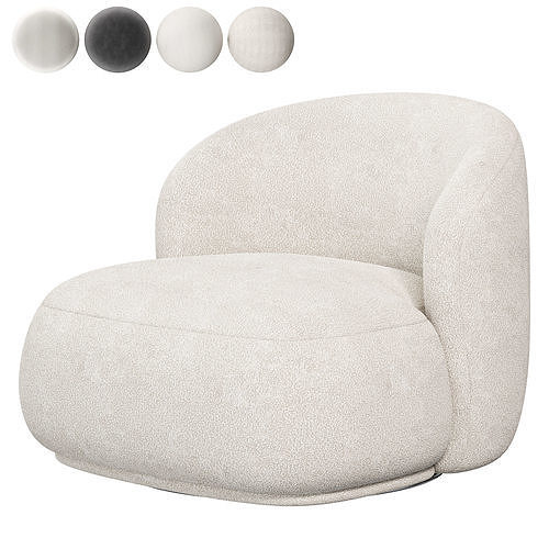 Swivel armchairs LISETTE 3D model