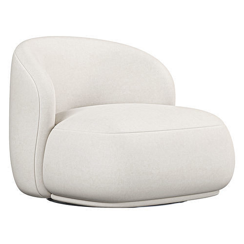 Swivel armchairs LISETTE 3D model 2