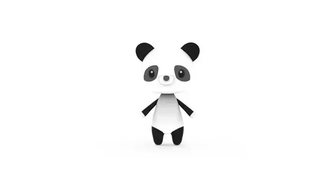 Cartoon Panda v002 character
