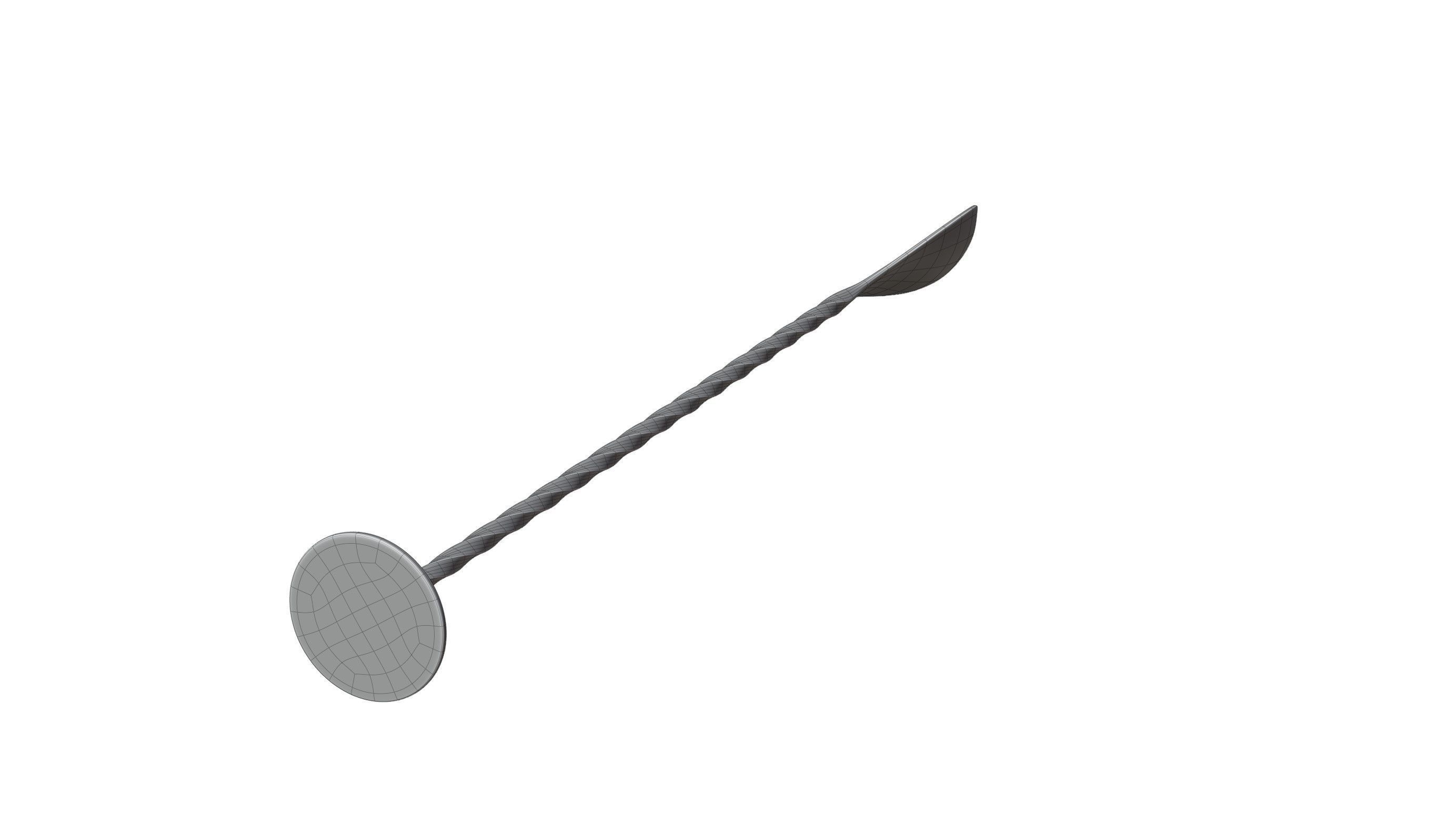 Mixing Spoon 3D model_11