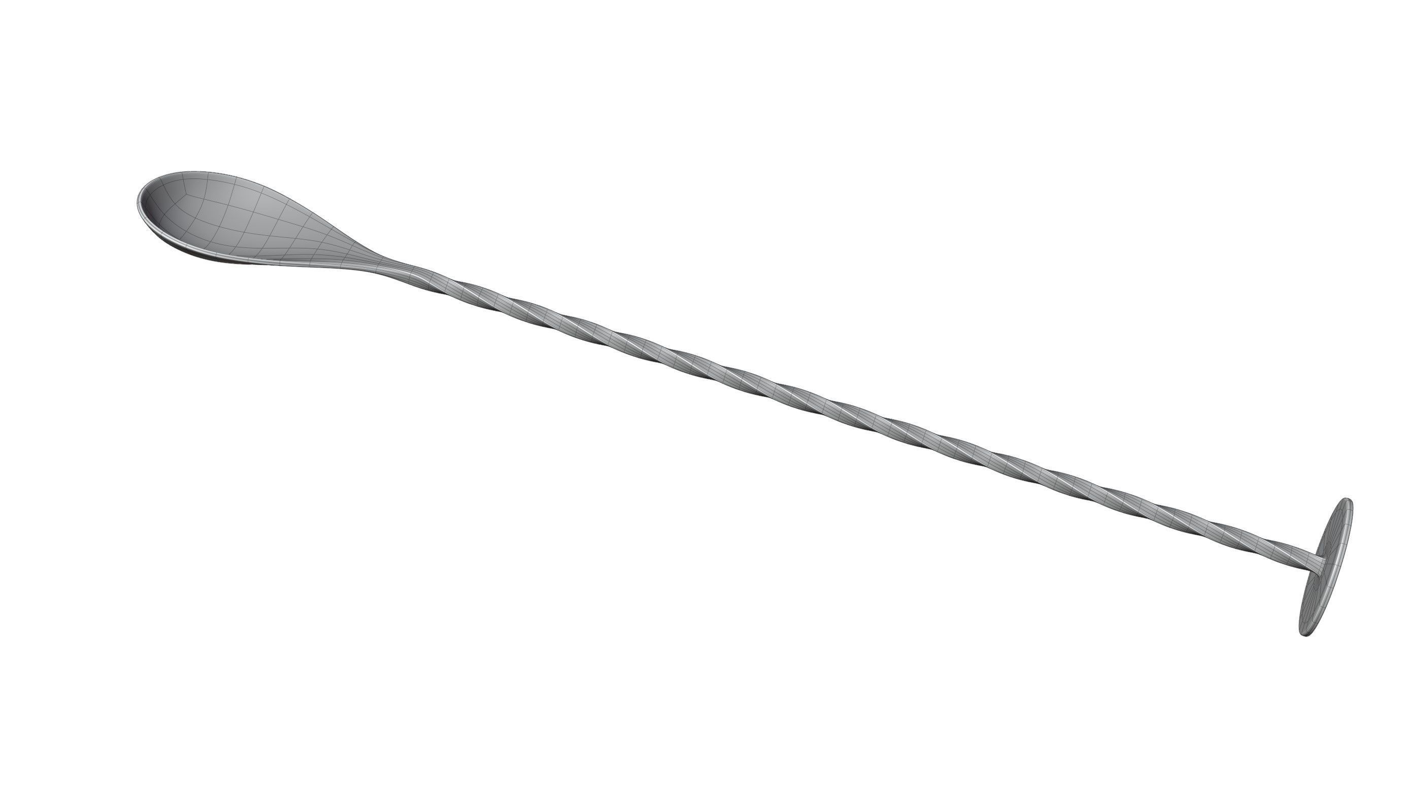 Mixing Spoon 3D model_16