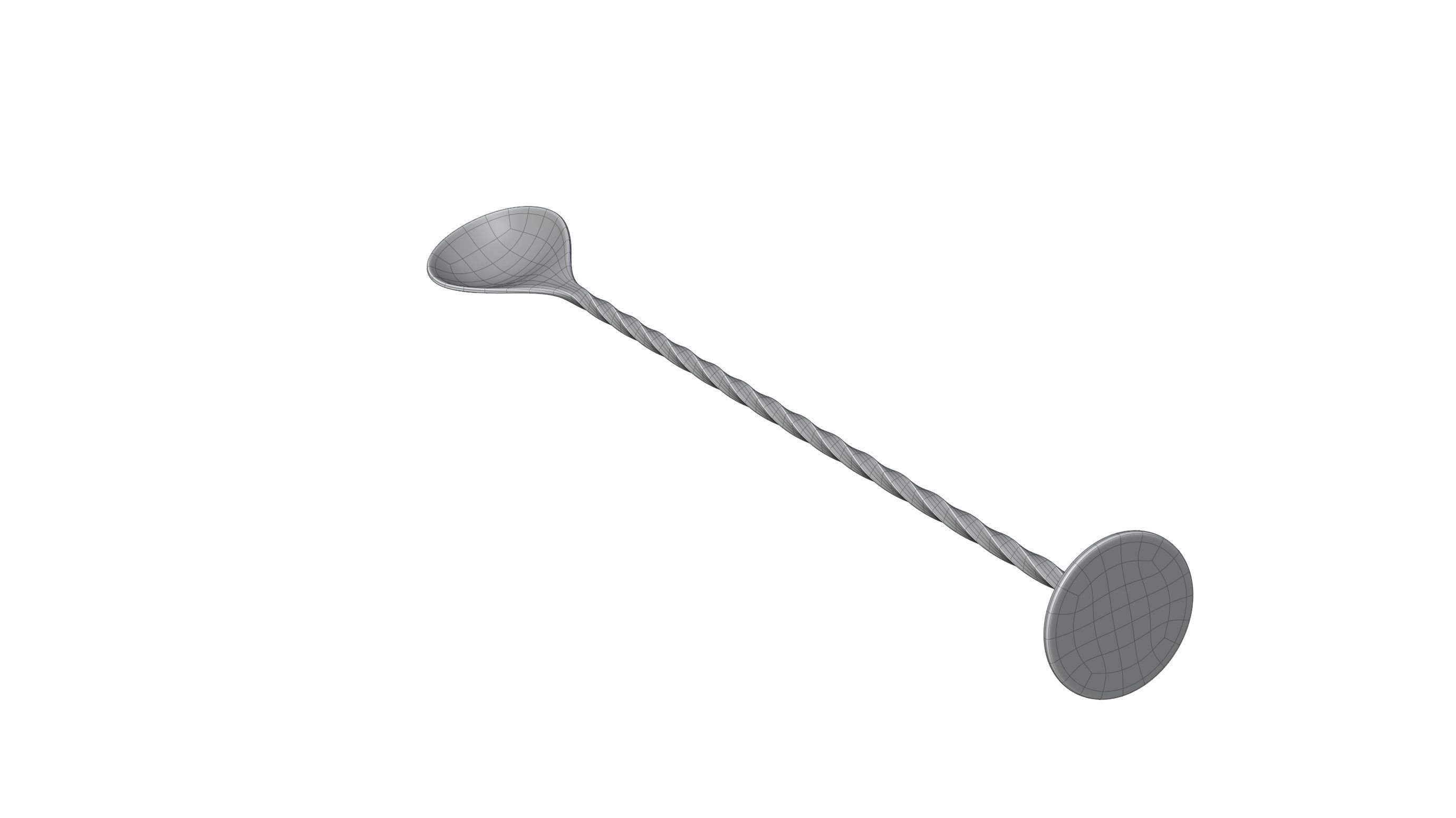 Mixing Spoon 3D model_10
