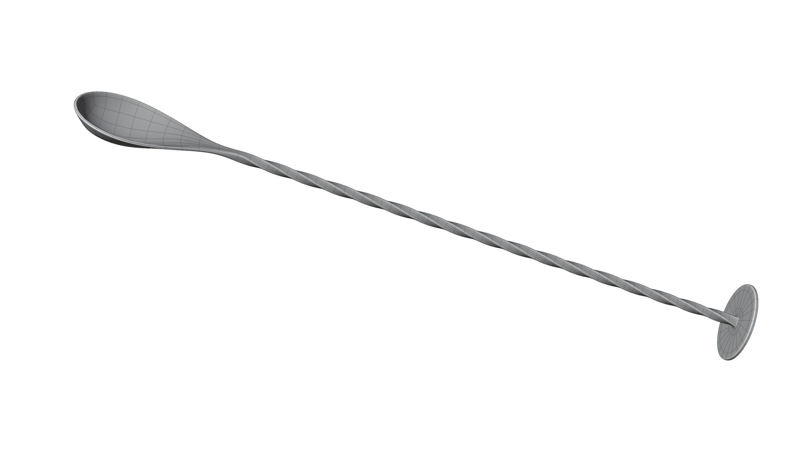 Mixing Spoon 3D model_15