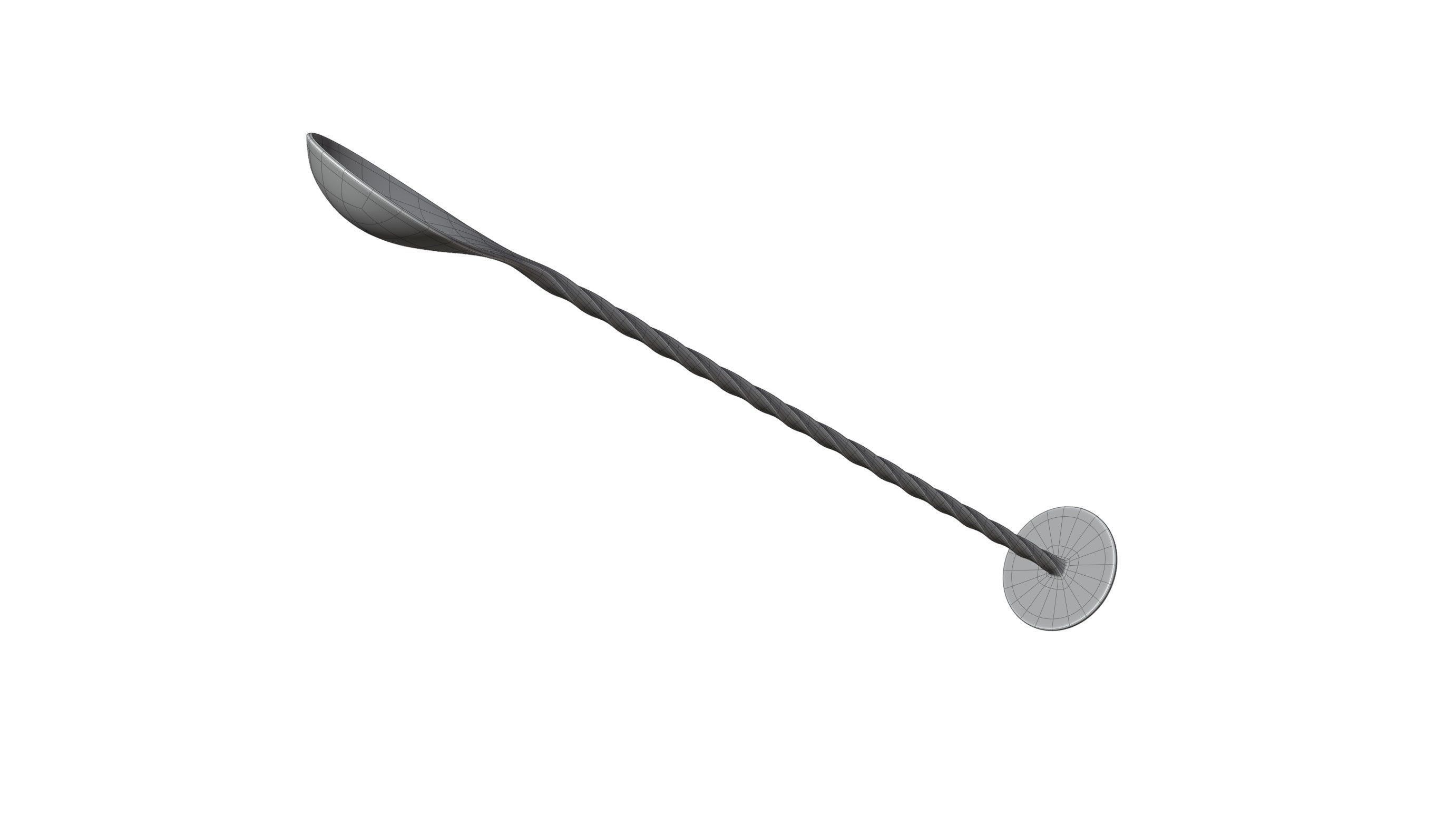 Mixing Spoon 3D model_14