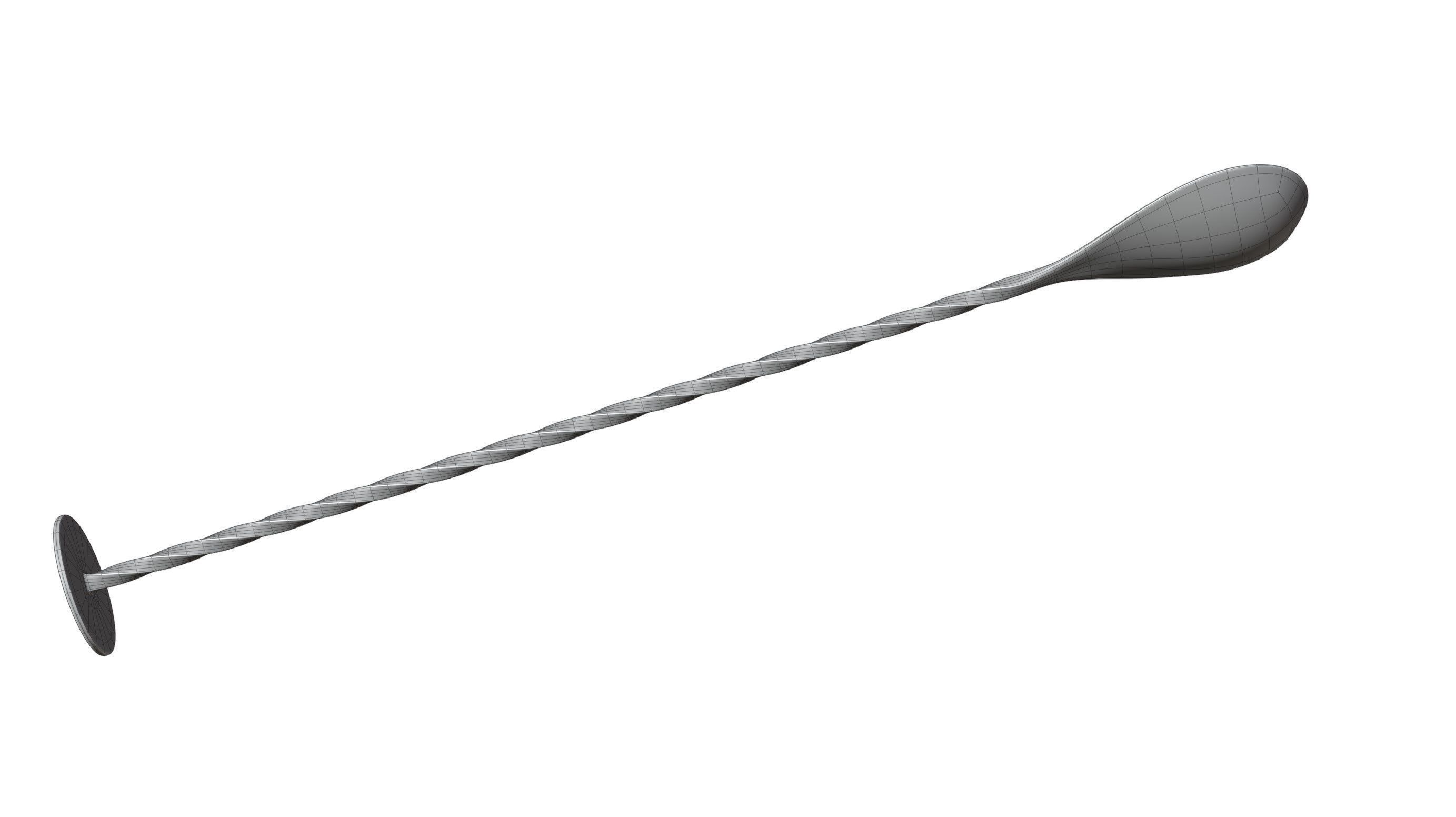Mixing Spoon 3D model_12