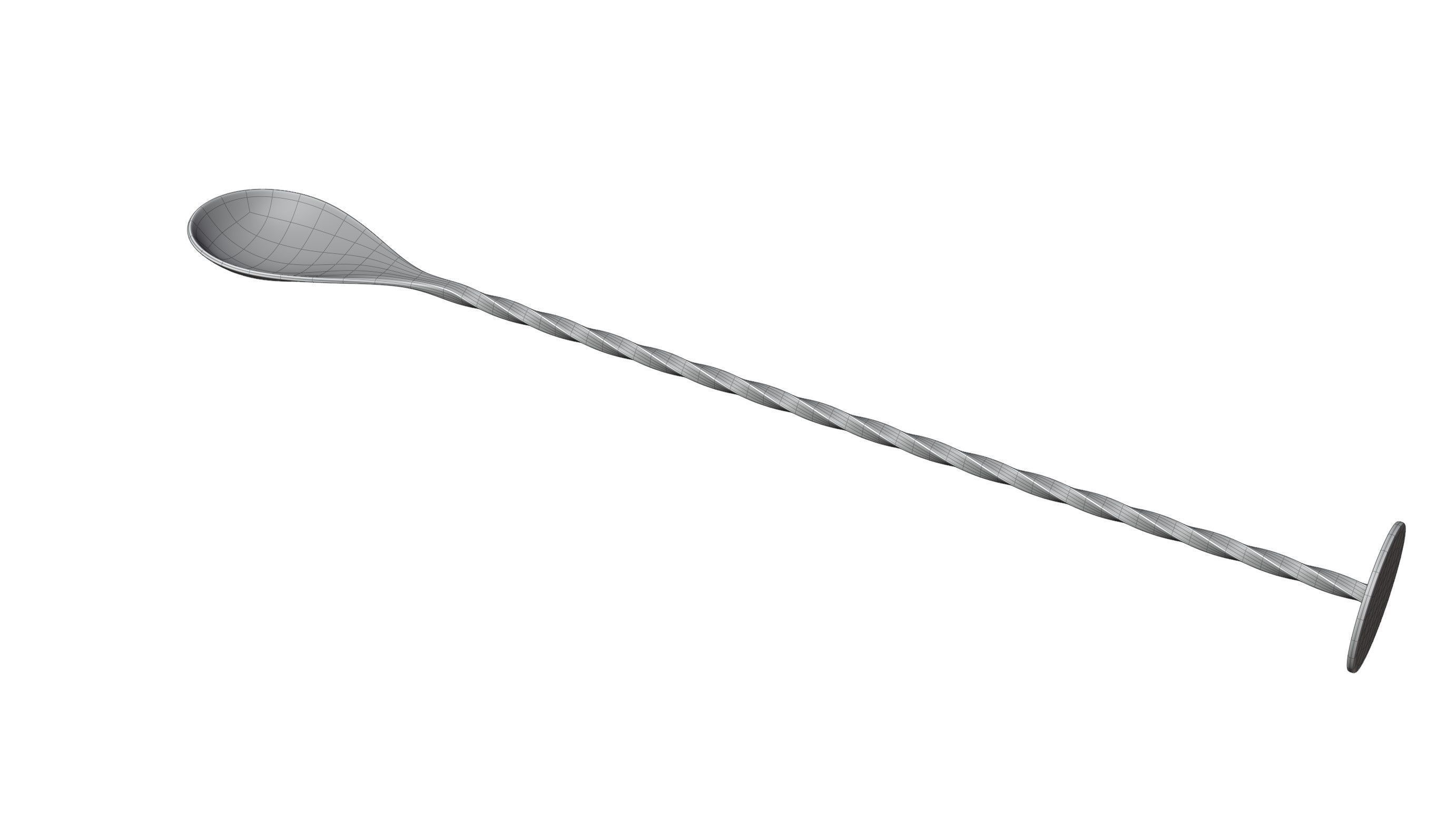 Mixing Spoon 3D model_9