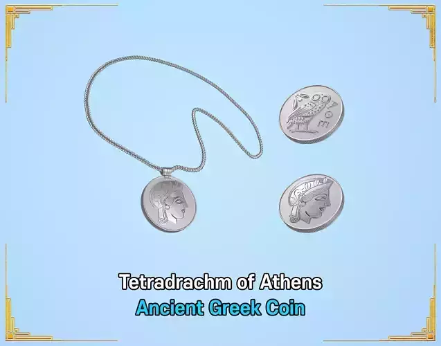 Tetradrachm of Athens 3D print model