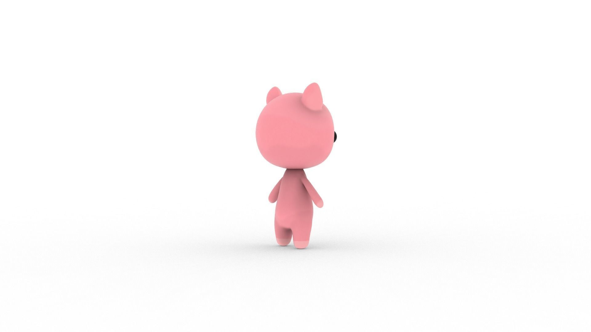 Cartoon Pig v002 character 3D model_9