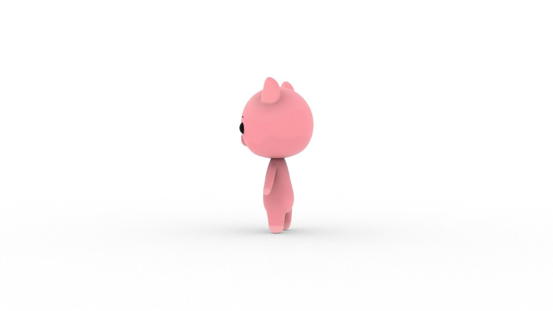 Cartoon Pig v002 character 3D model_4