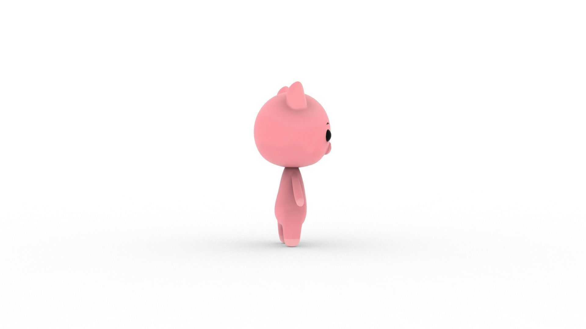 Cartoon Pig v002 character 3D model_10