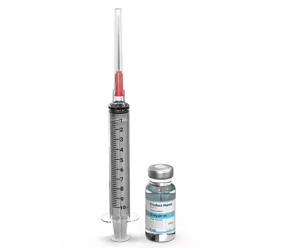Medicine Syringe  Medical Instrument 3D model
