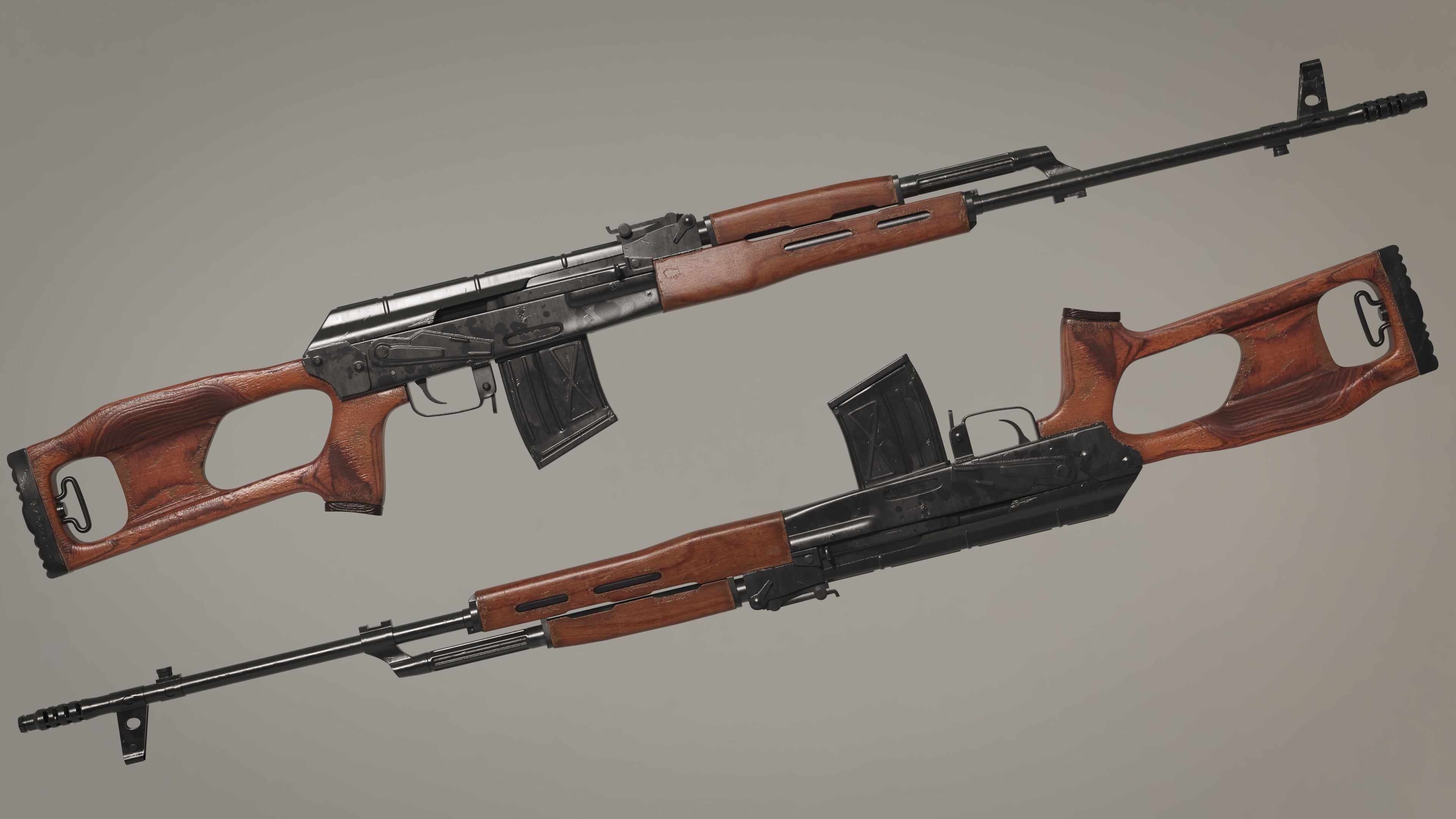 Kalashnikov  Ak-47 PSL-54-C 3D model_2