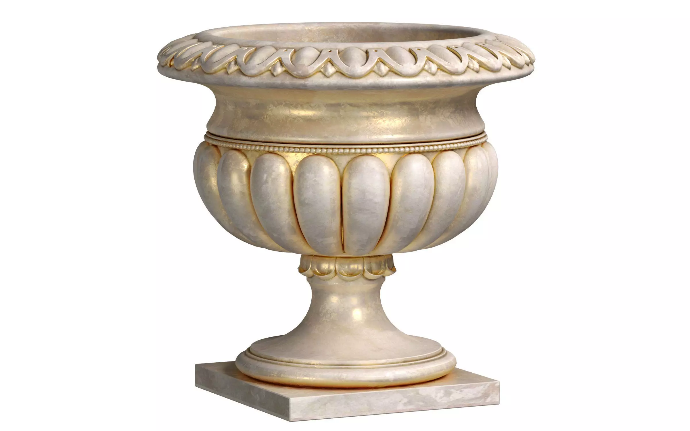 Classic outdoor  vase for decoration  3D model_0