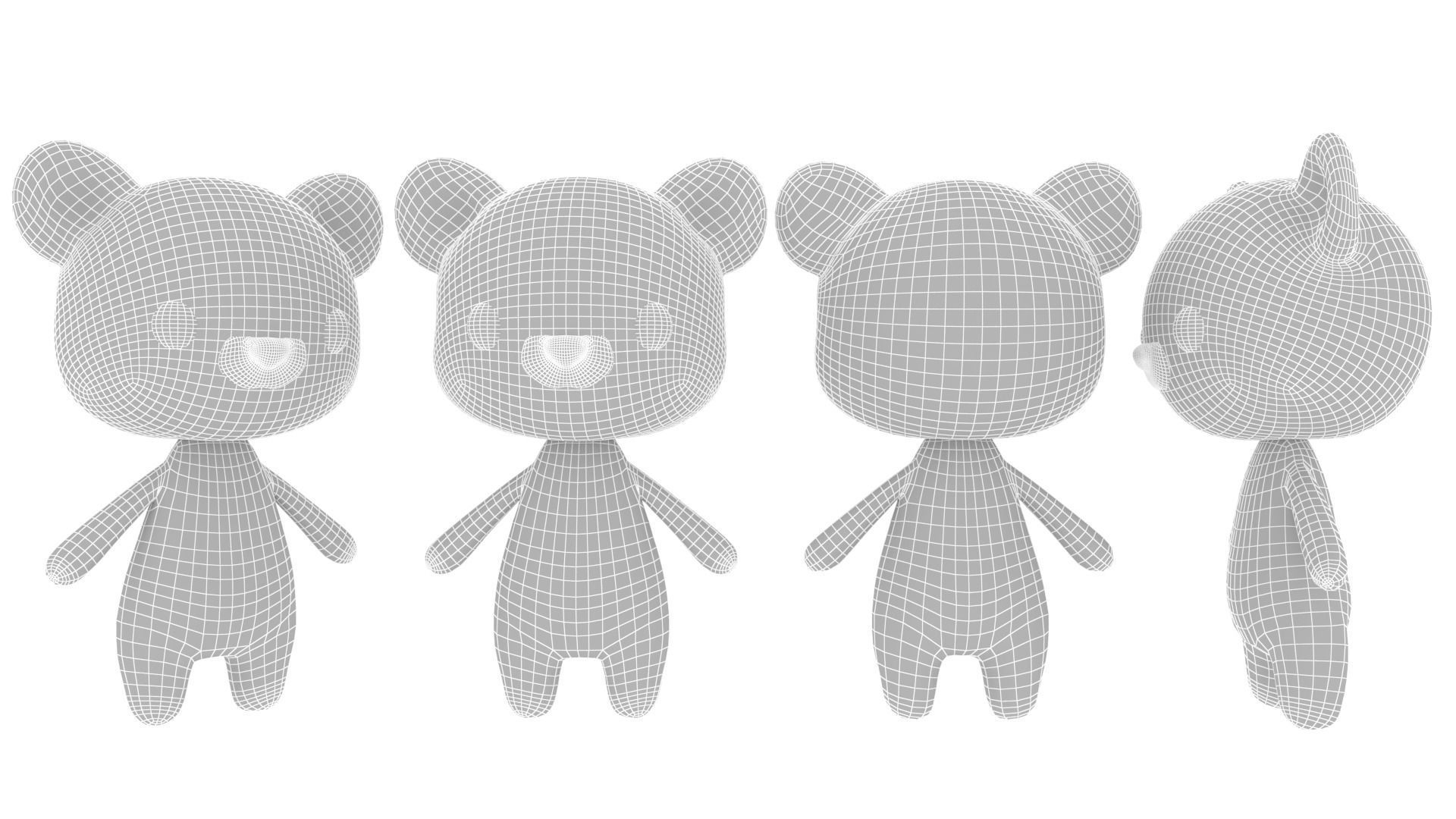 Cartoon Tiger v002 character 3D model_15