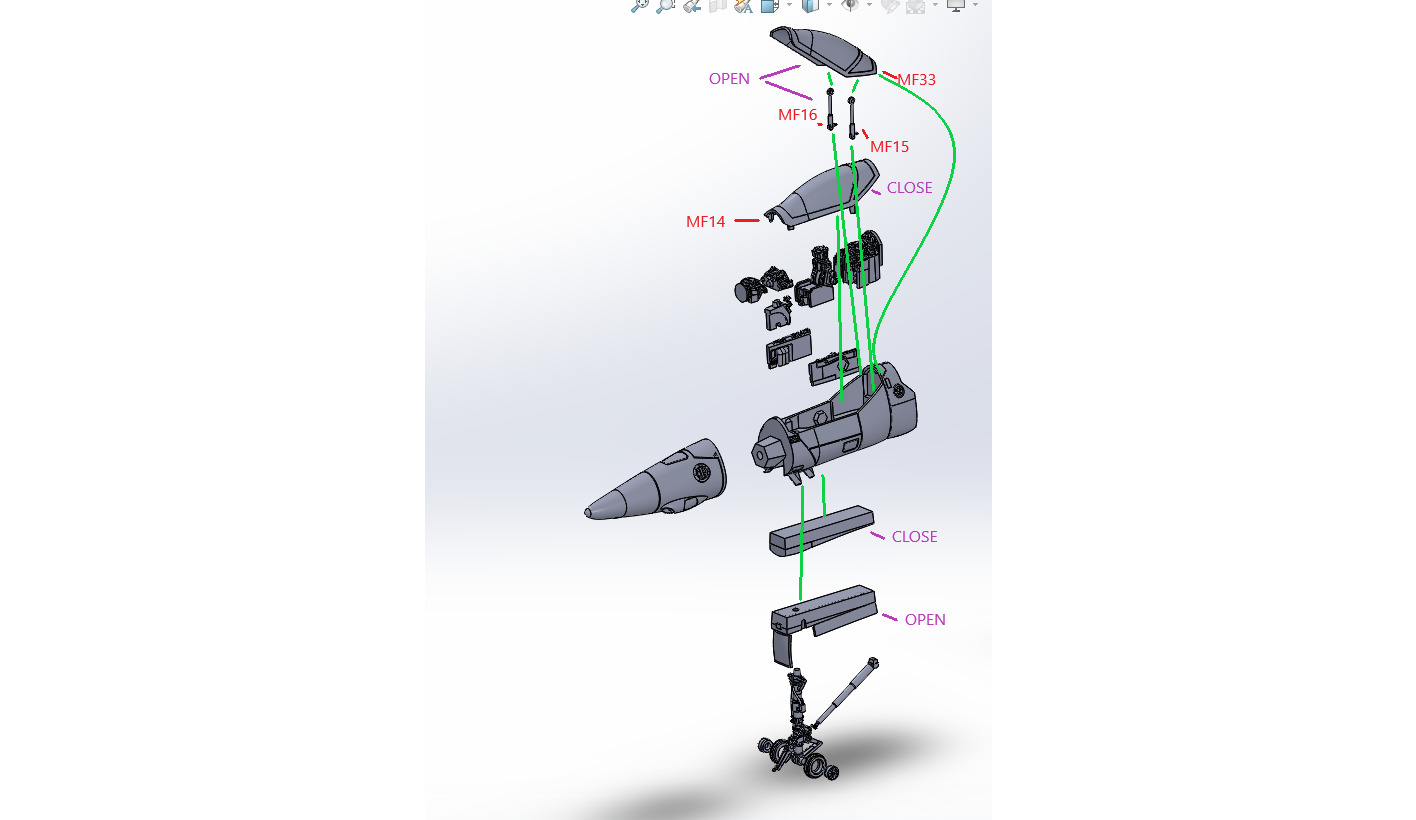 Macross Fighter Jet Atmospheric Booster Tank 3D print model_4