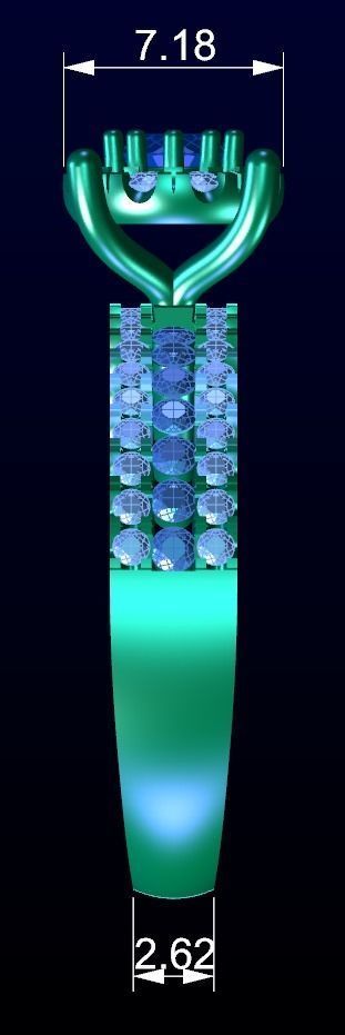 Engagement Ring 41 3D print model_5