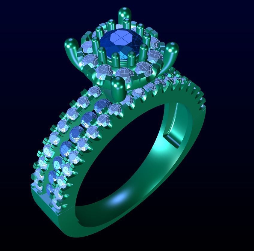 Engagement Ring 41 3D print model_7