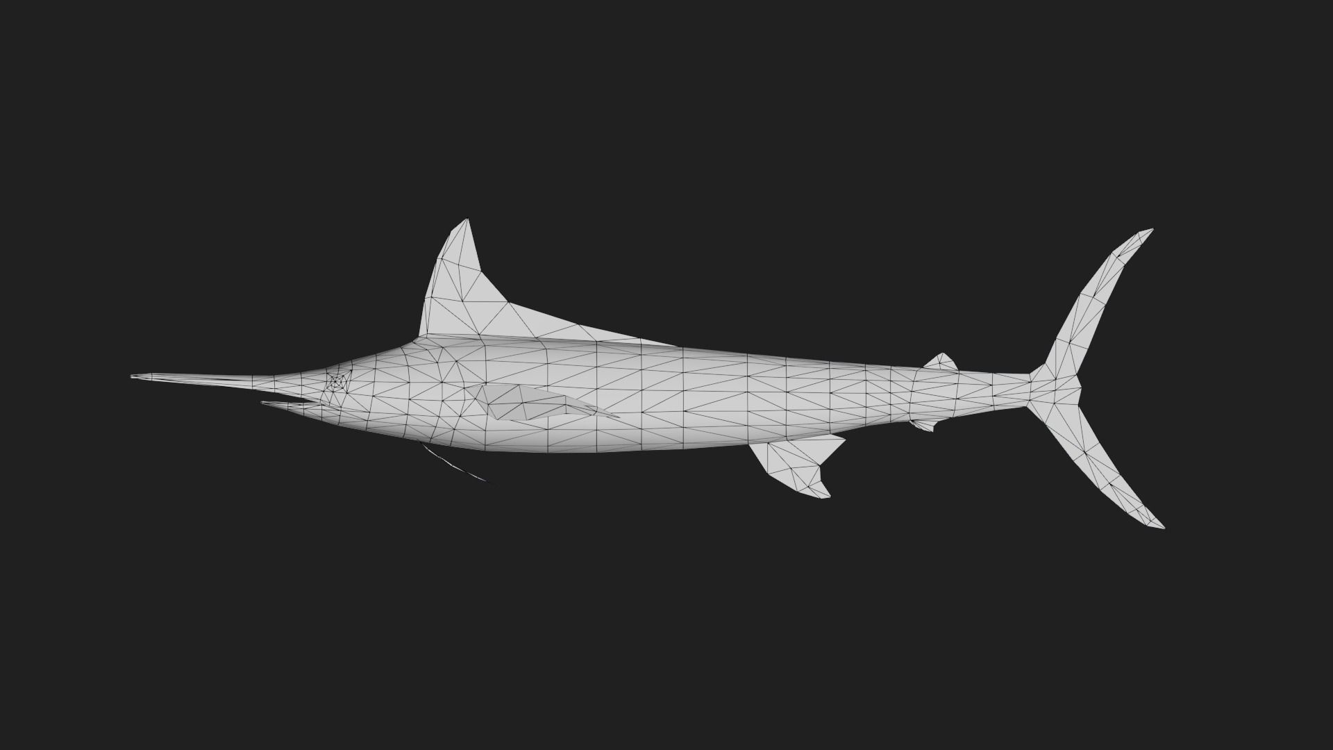 Spearfish Low-poly 3D model_1