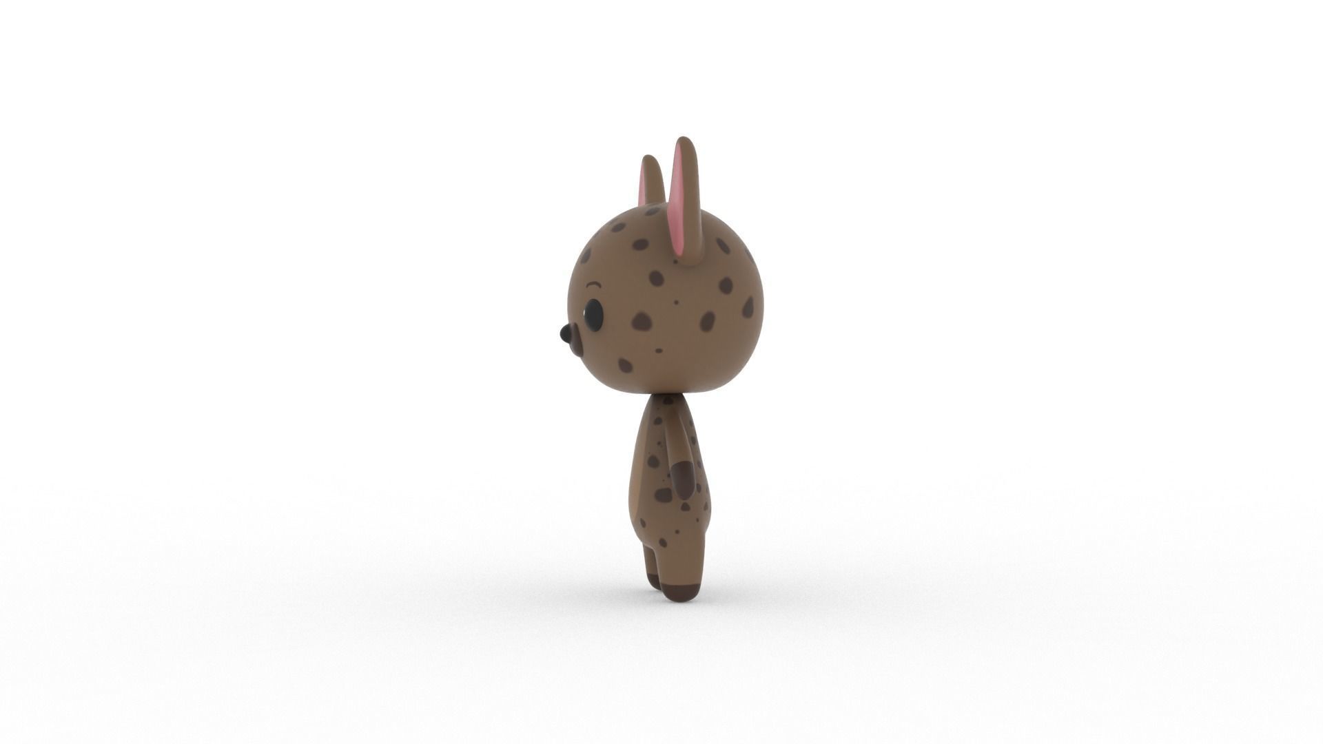 Cartoon Ratel v002 character 3D model_3