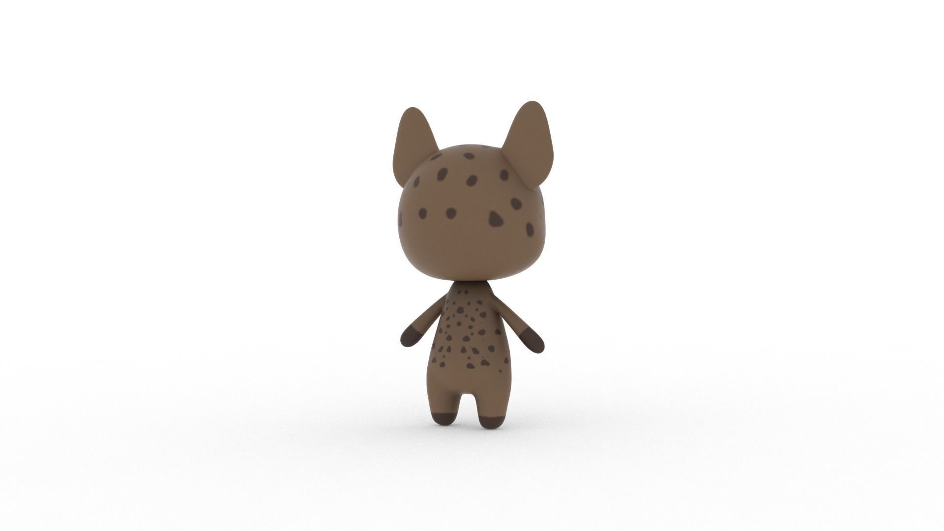 Cartoon Ratel v002 character 3D model_8