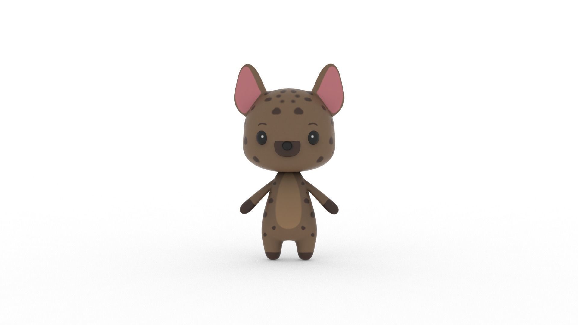 Cartoon Ratel v002 character 3D model_14