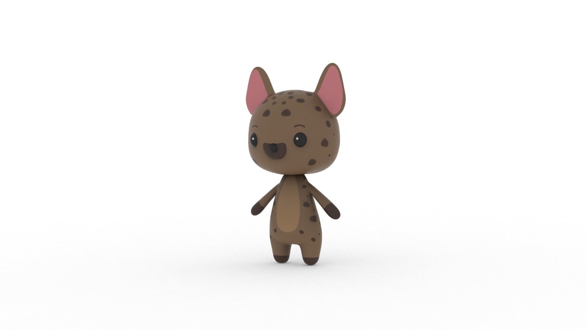 Cartoon Ratel v002 character 3D model_1