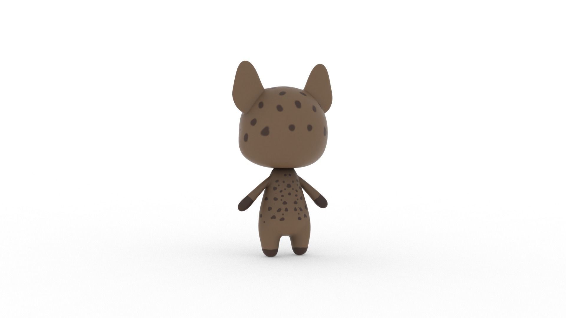 Cartoon Ratel v002 character 3D model_6