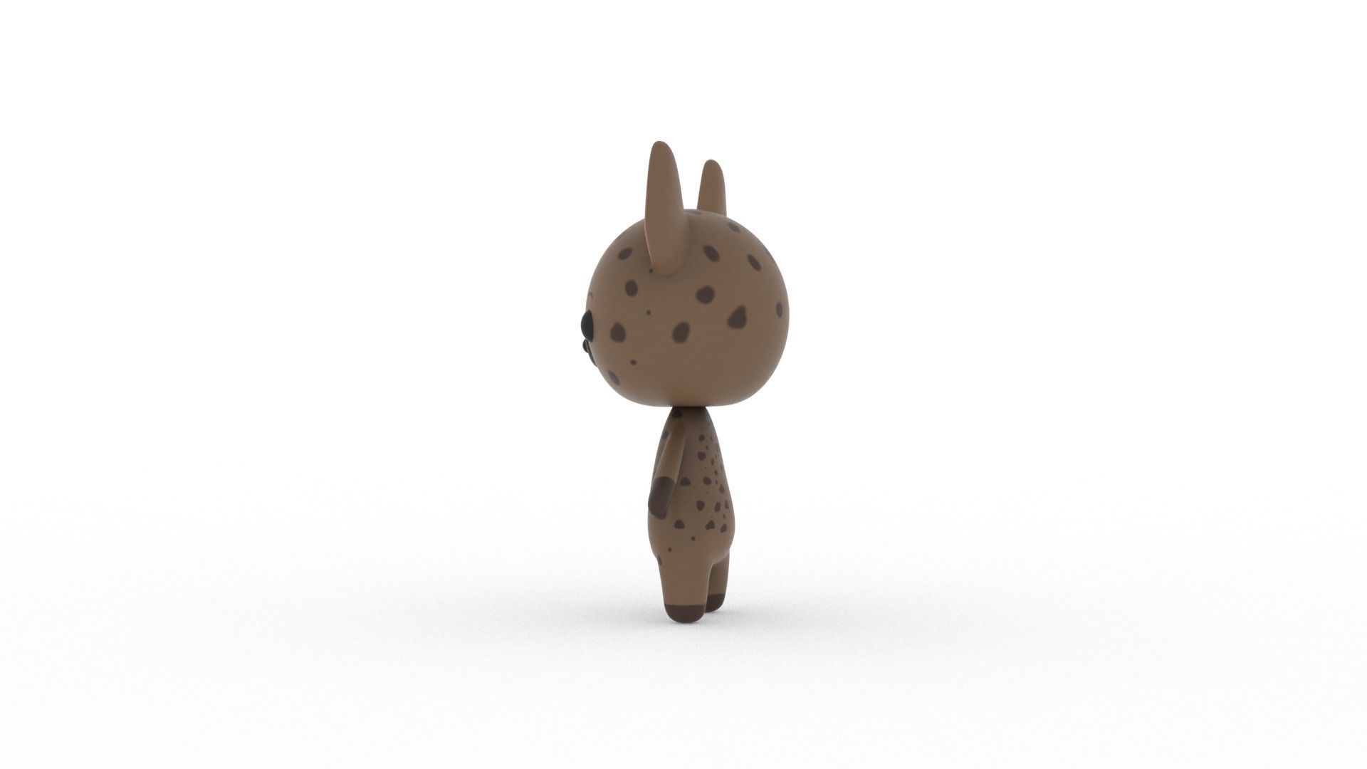 Cartoon Ratel v002 character 3D model_4