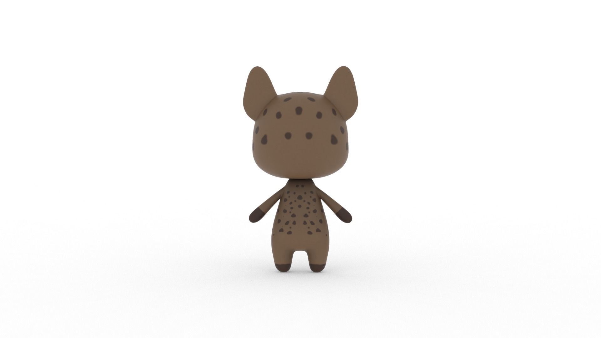 Cartoon Ratel v002 character 3D model_7